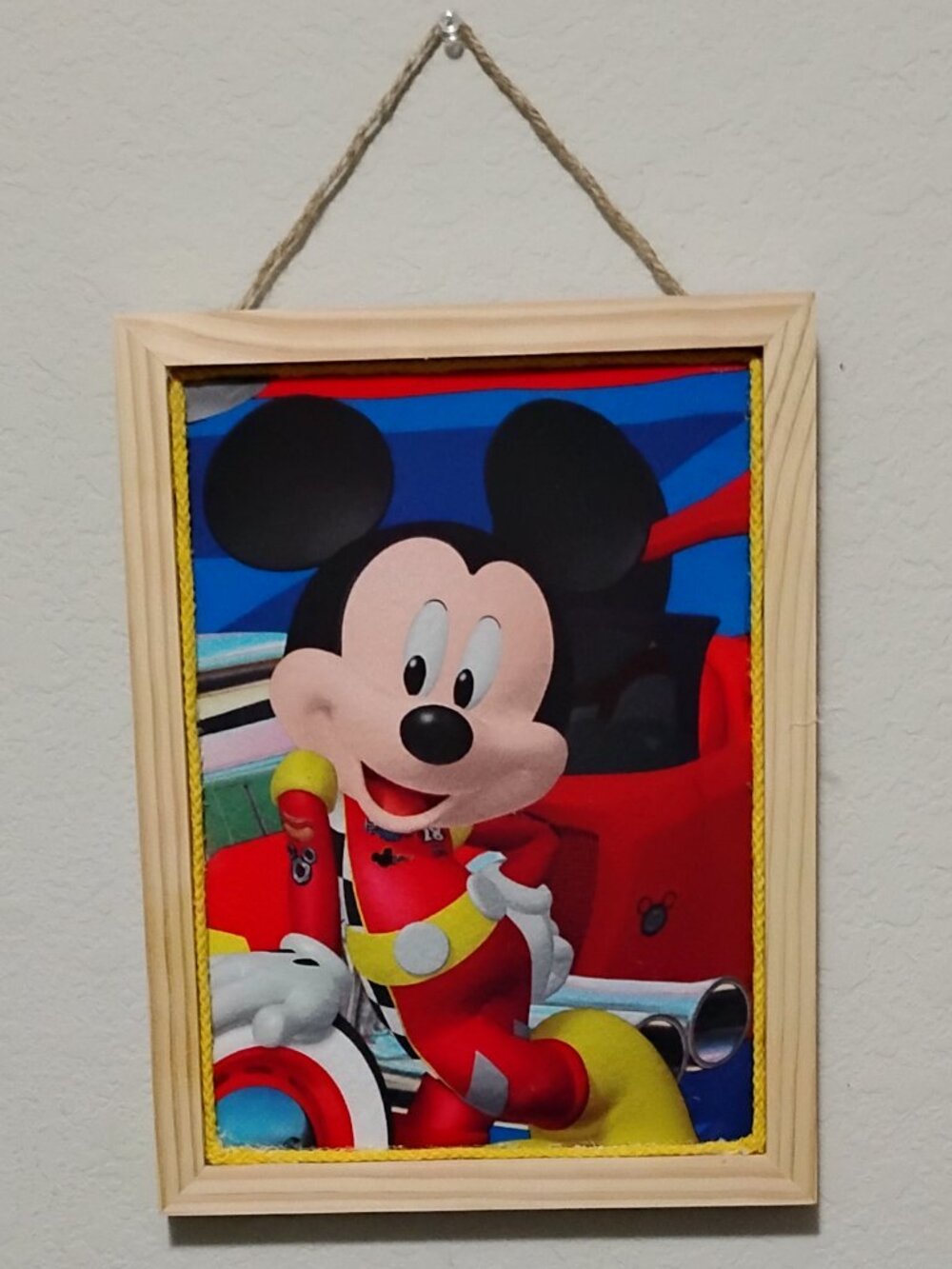 Cute Mouse Inspired Decorative Message Bulletin Cork Board 9"x12" Wood Frame